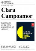 La Noche de los libros. Del 26.09 al 03.10. Exposición de la obra de Clara Campoamor presente en el Ateneo.