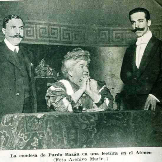 Emilia Pardo Bazán en el Ateneo Diario Ahora 13-08-1933