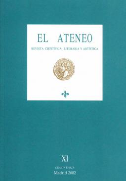 Cubierta Revista "El Ateneo". N.º XI