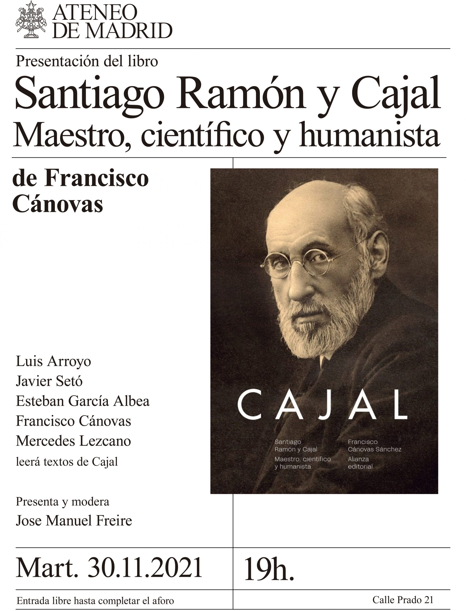 Santiago Ramón y Cajal. Maestro, científico y humanista, de Francisco Cánovas