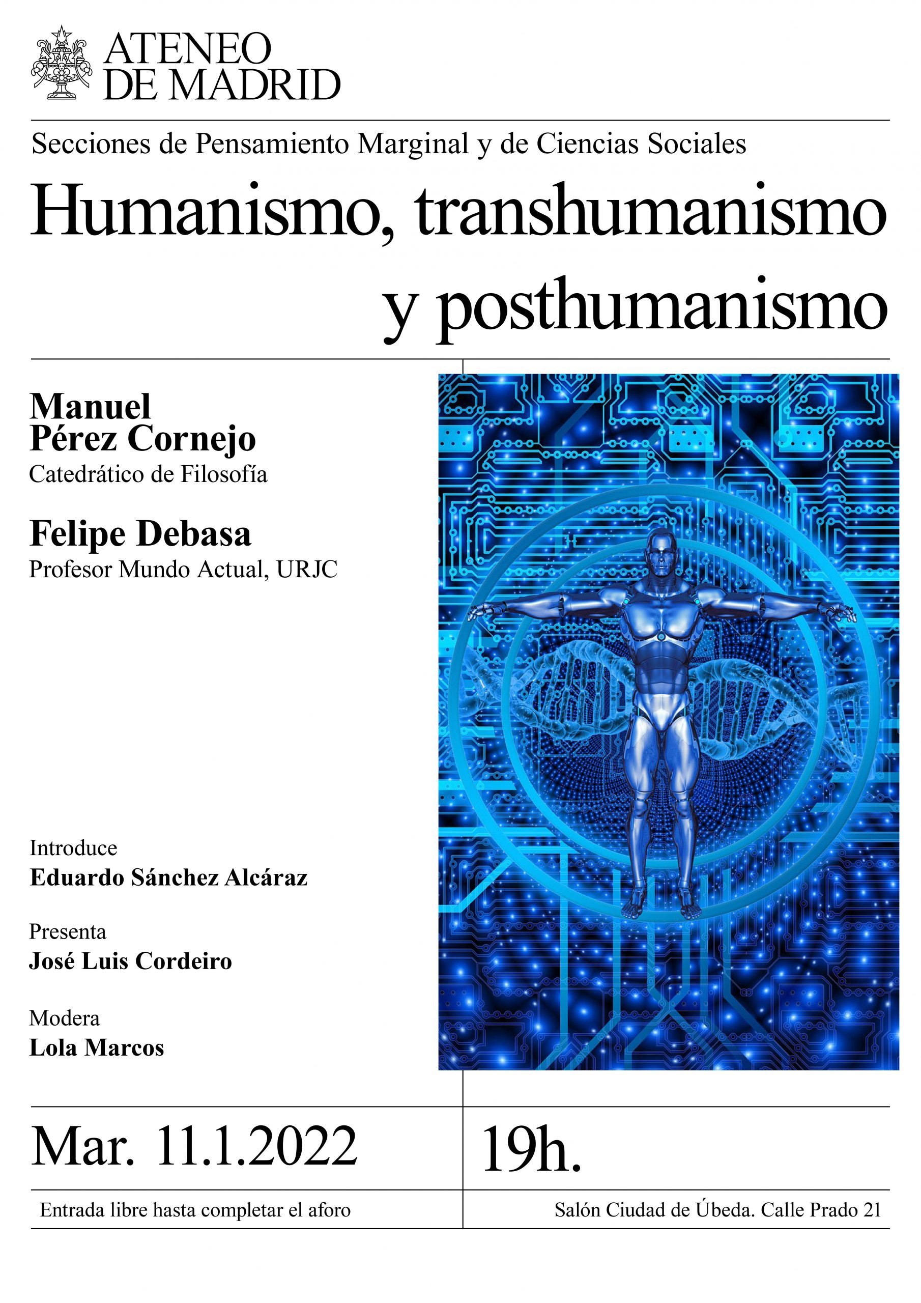 Humanismo, transhumanismo y posthumanismo