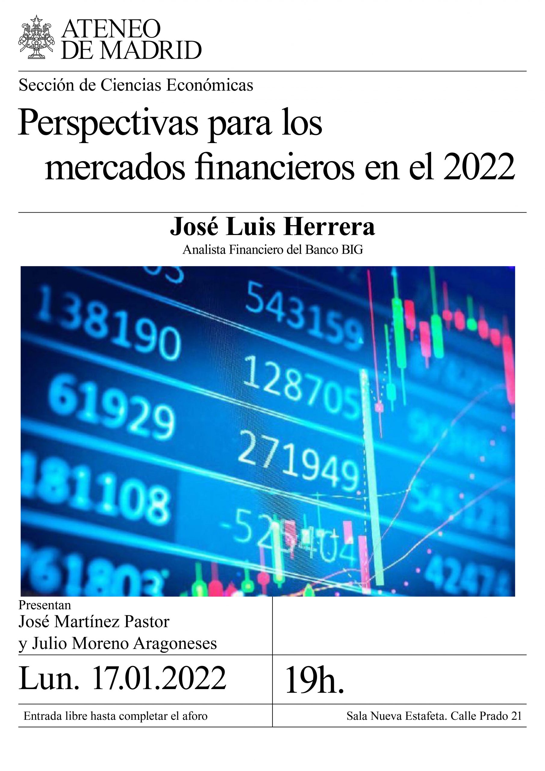 Perspectivas para los mercados financieros en el 2022
