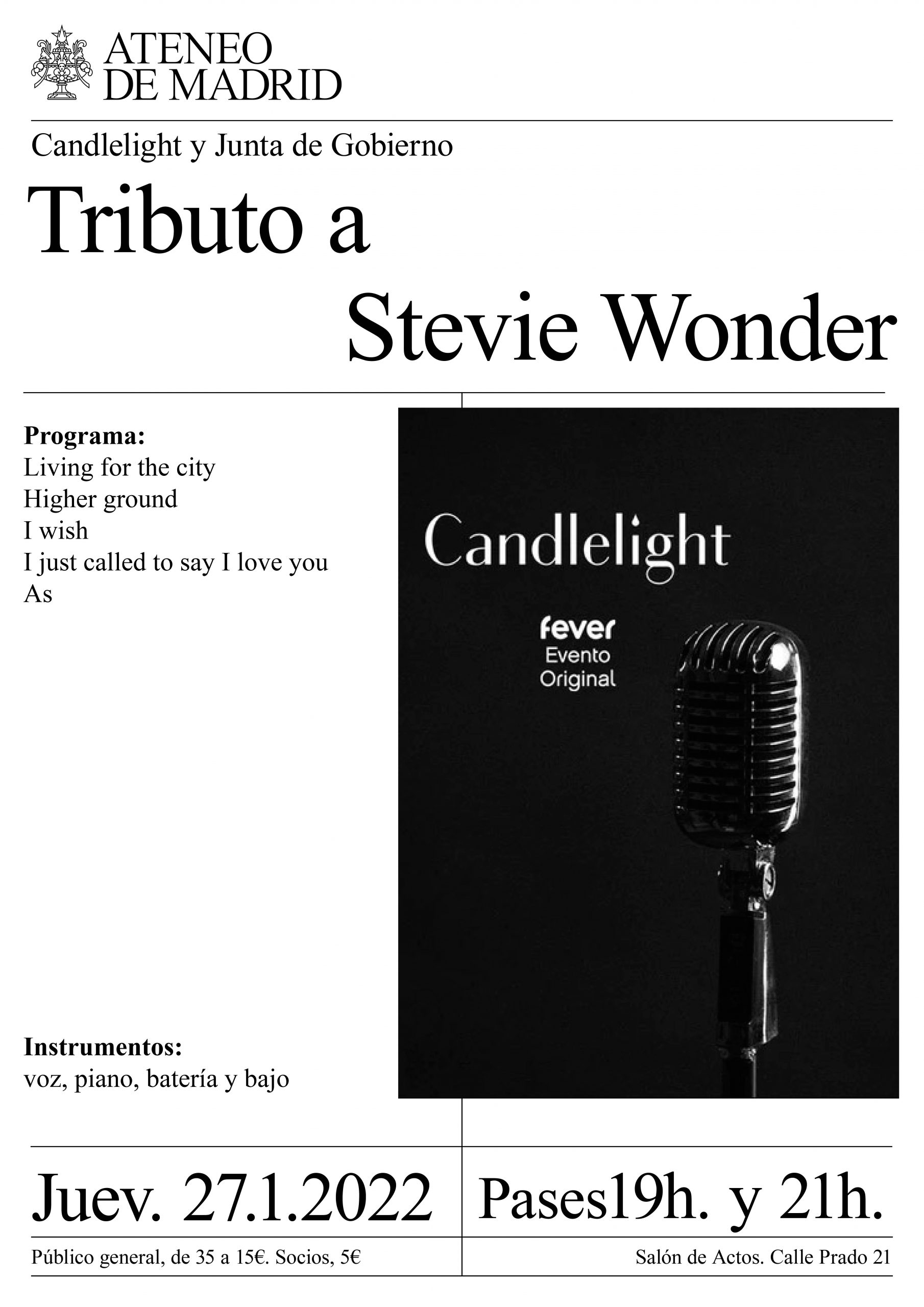 Candlelight: Tributo a Stevie Wonder.